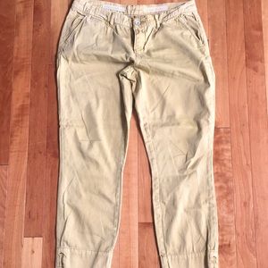 Pilcro Stet Fit 27 Mustard/Camel Cropped Pants
